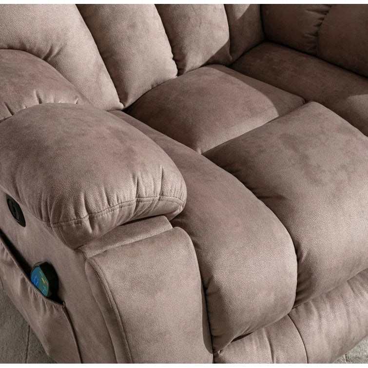 41'' Oversized Power Lift Chair - Heated Massage Electric Recliner with Super Soft Padding