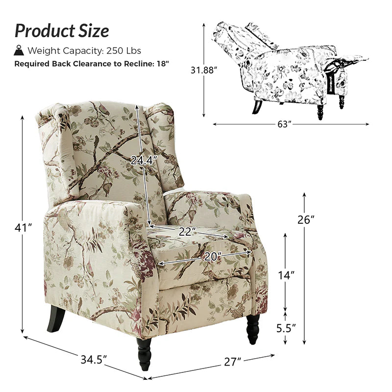 Lilith Upholstered Recliner