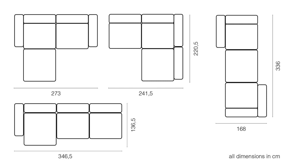 Corner sofa khaki